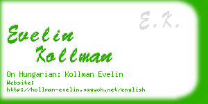 evelin kollman business card